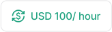 An image of hour rate with USD