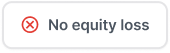 An image of no equity loss