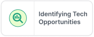 A icon of identify tech opportunities