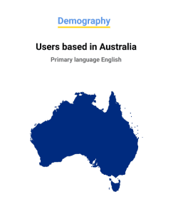 A demographic map of Australia