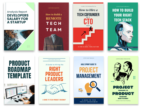 A mockup of tech strategy planning books