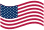 curve flag of USA country